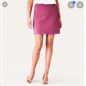 Loft Scalloped skirt